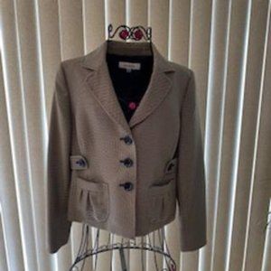 SUIT STUDIO TAN/BLACK NICELY TAILOR SUIT JACKET